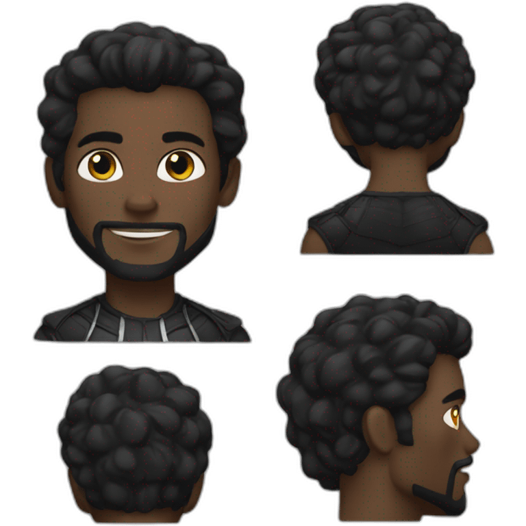 black panter marvel  emoji