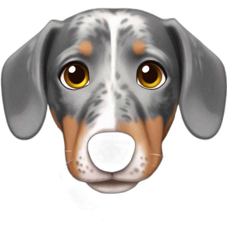 Merle dachshund emoji