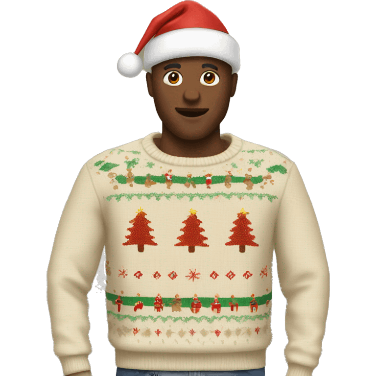 beige christmas sweater emoji