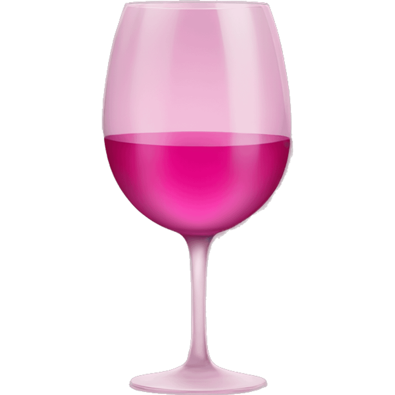 pink glass of wine  emoji