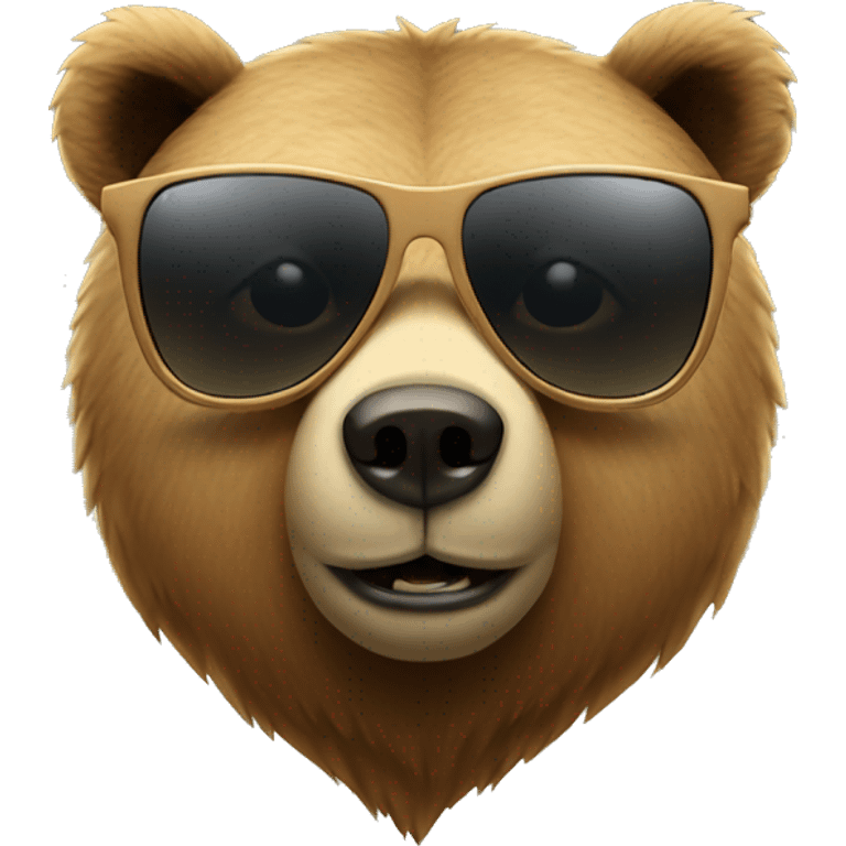 Bear with Sunglasses emoji