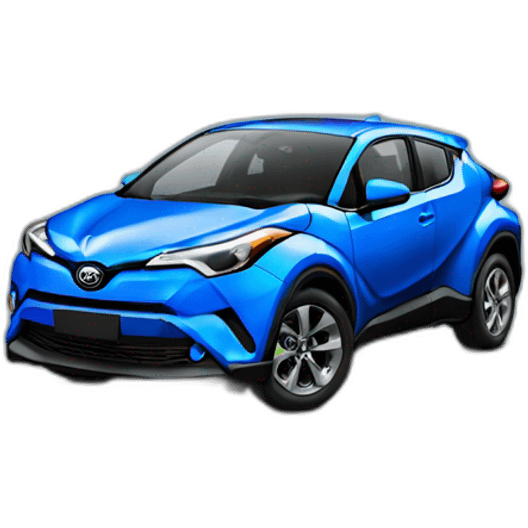 blue toyota chr emoji