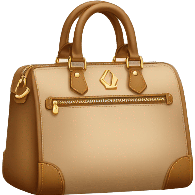 Beige Luis Vuitton Handbag emoji