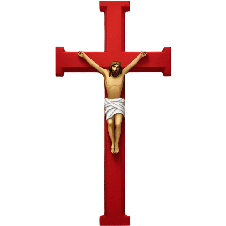 red jesus cross  emoji