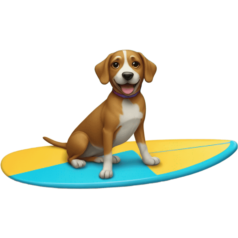 dog on surfboard emoji