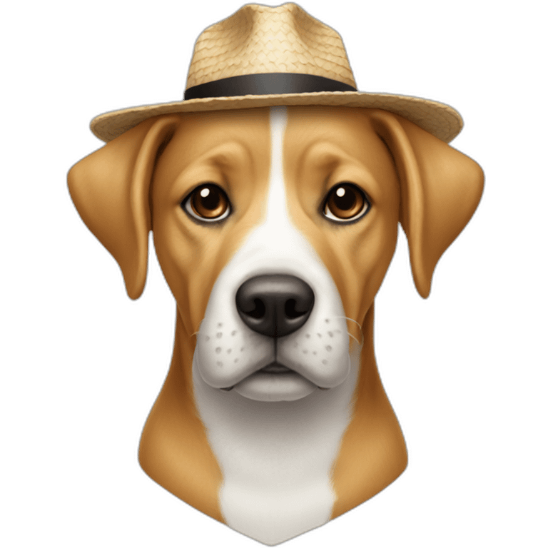 Chien avec un chapeau  emoji