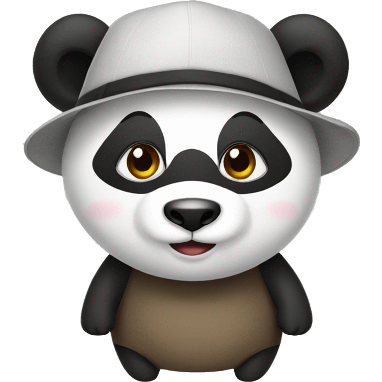 Asian go panda hat emoji