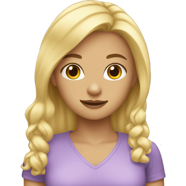 blonde girl emoji