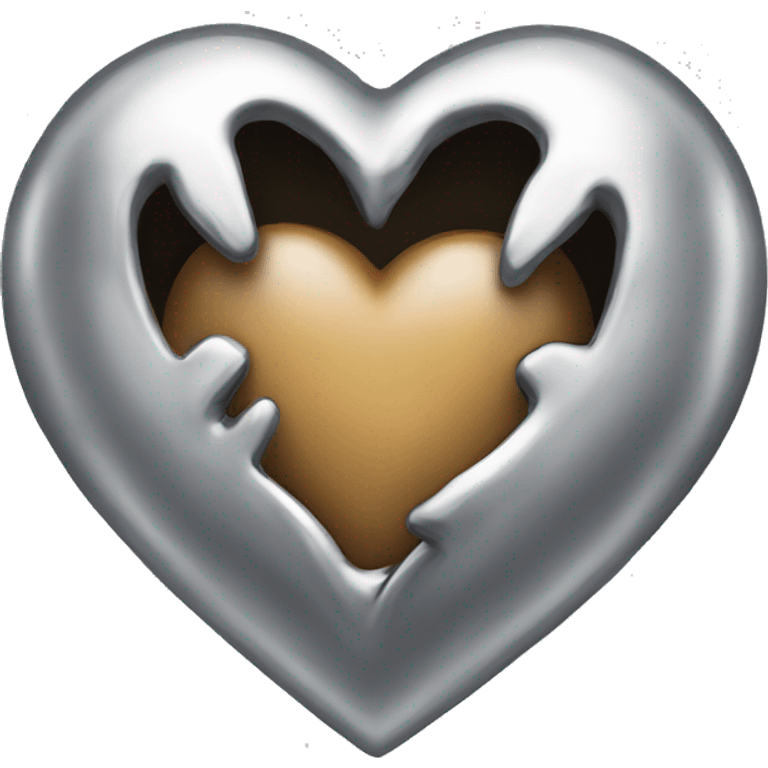 Chrome heart emoji