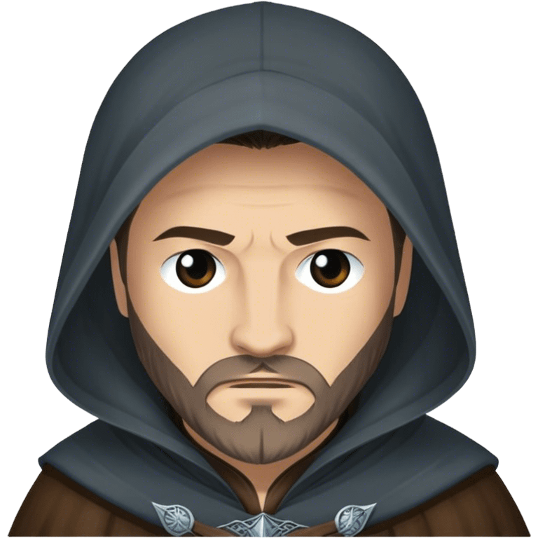 Lothar Frey from game of thrones, wear hooded emoji