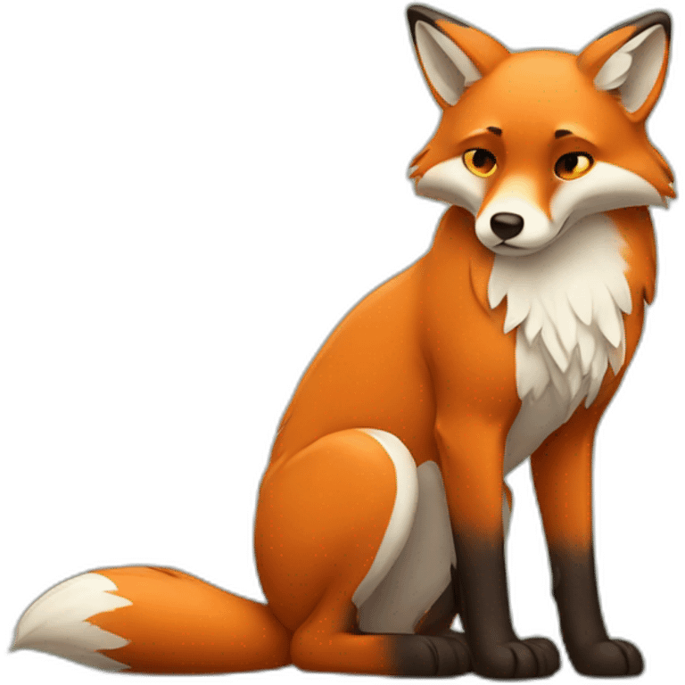 sad fox emoji