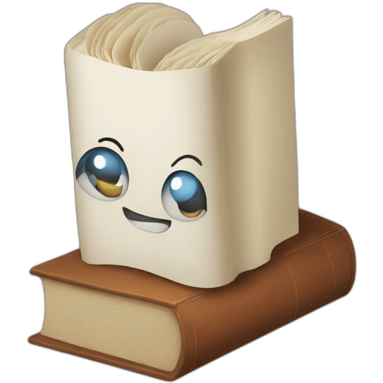 happy book emoji