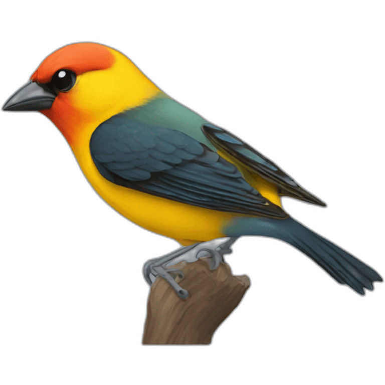 tanager that is crying emoji