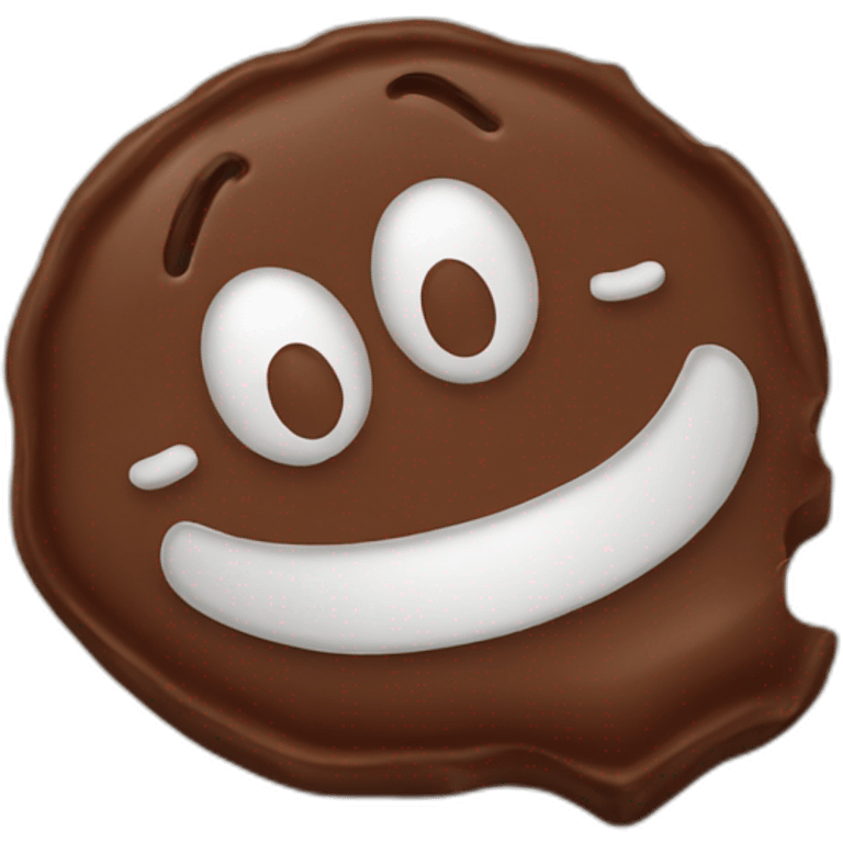 Toffee chocolate emoji