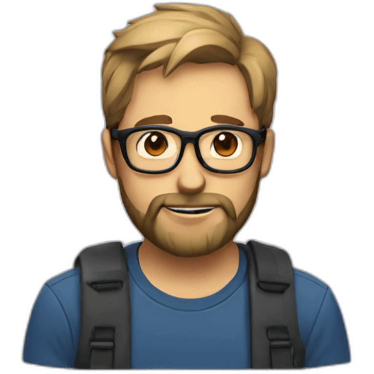 The guy with the beard and glasses emoji