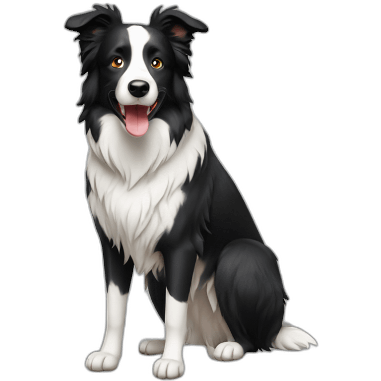 Border Collie Dog Full Body emoji