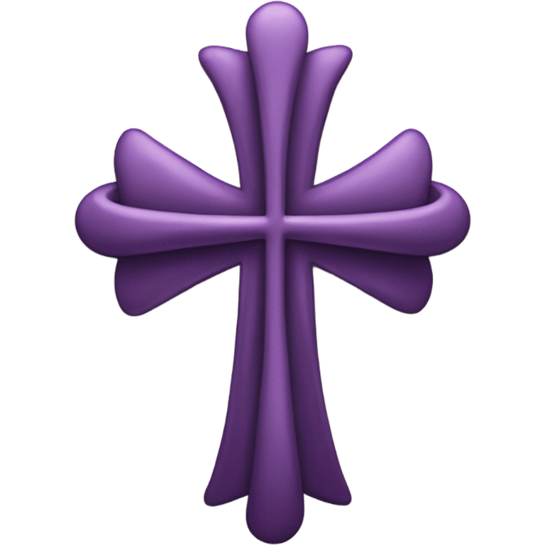 A holy cross with a bow emoji