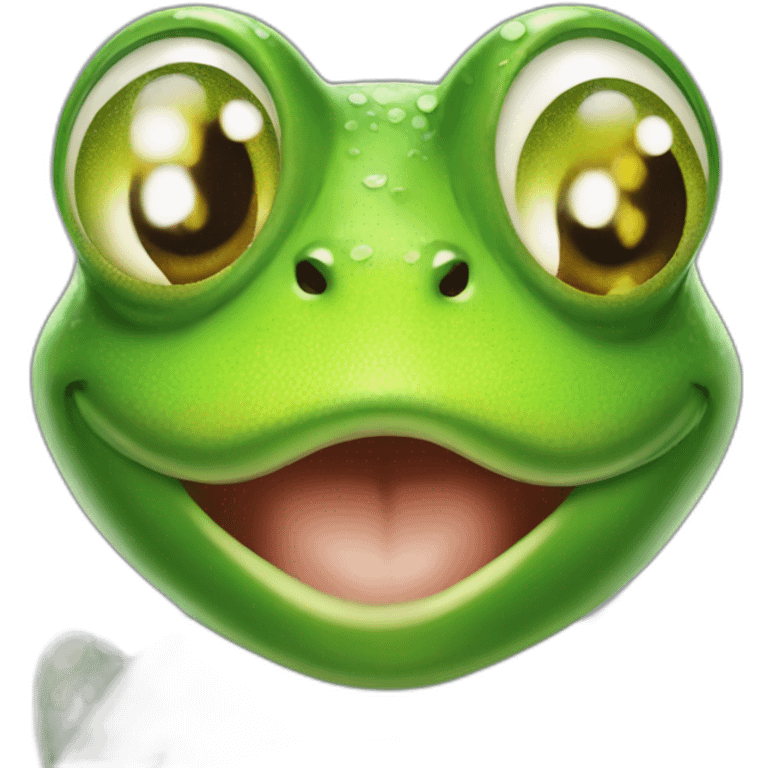 Beautyfull frog coca cola happy emoji