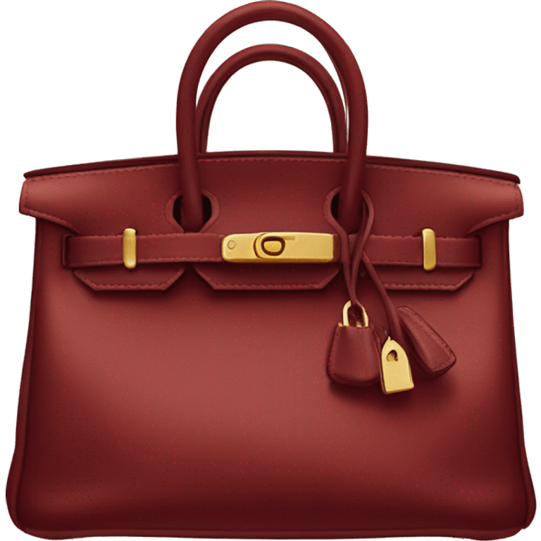 dark red hermes birkin bag emoji