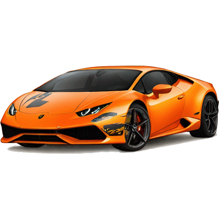 lamborghini huracan orange  emoji