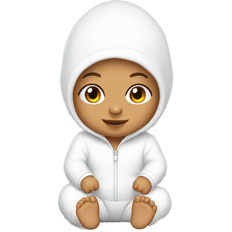 White Baby onesie  emoji