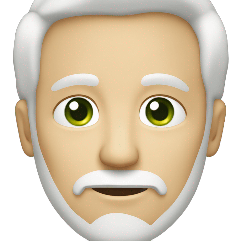 older light skinned Caucasian male, green eyes, unshaven emoji