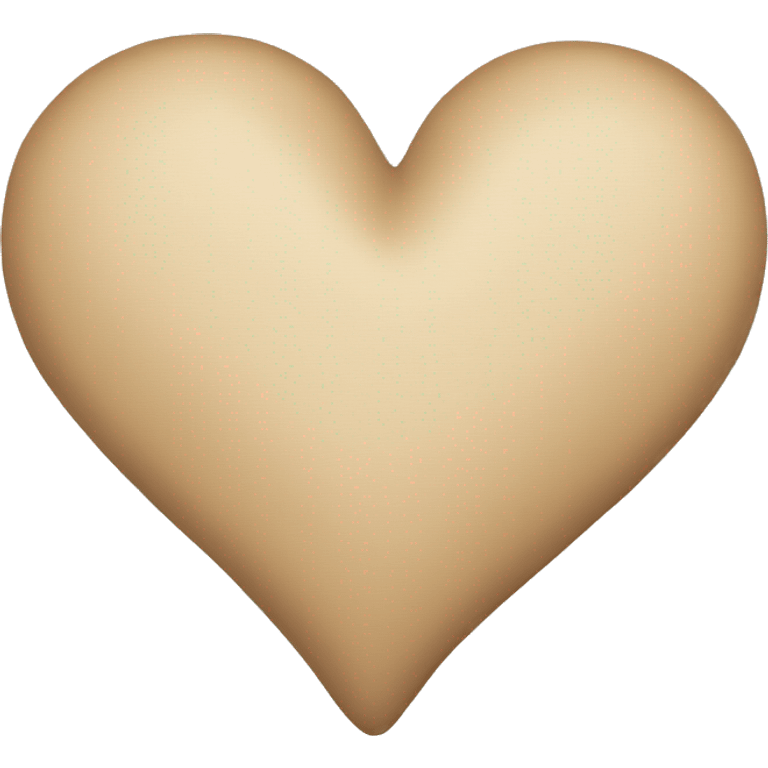 Beige heart  emoji