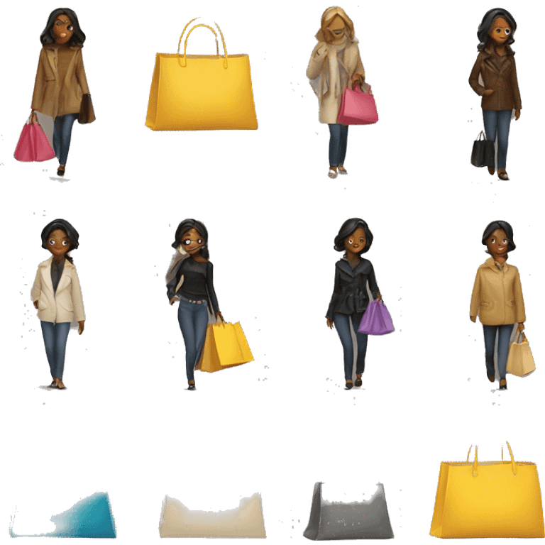 Designer shopping bags emoji