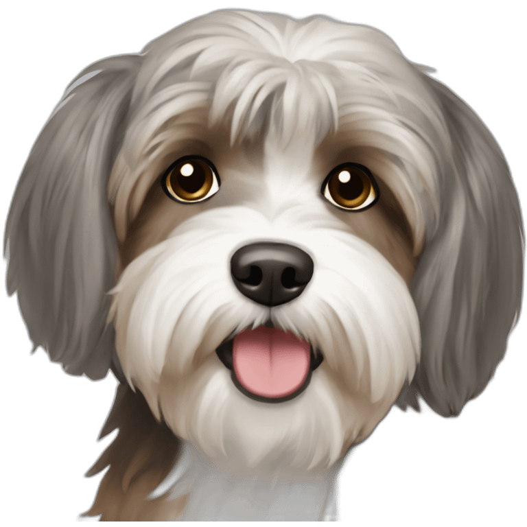 Havanese-tan-brown-grey emoji