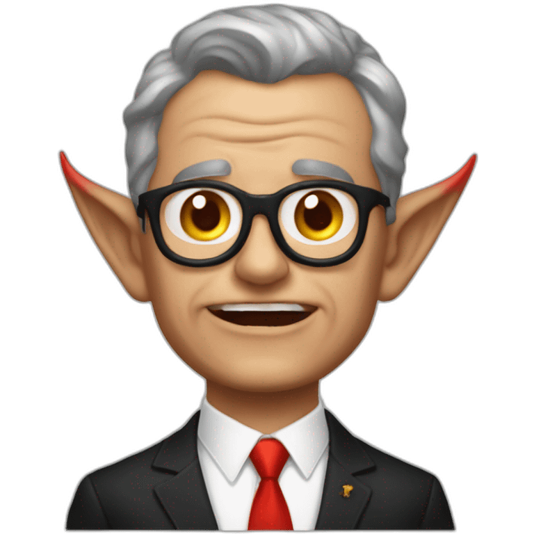 Álvaro Uribe as Satan emoji