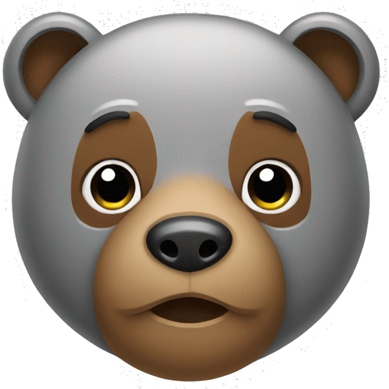 A bear working emoji