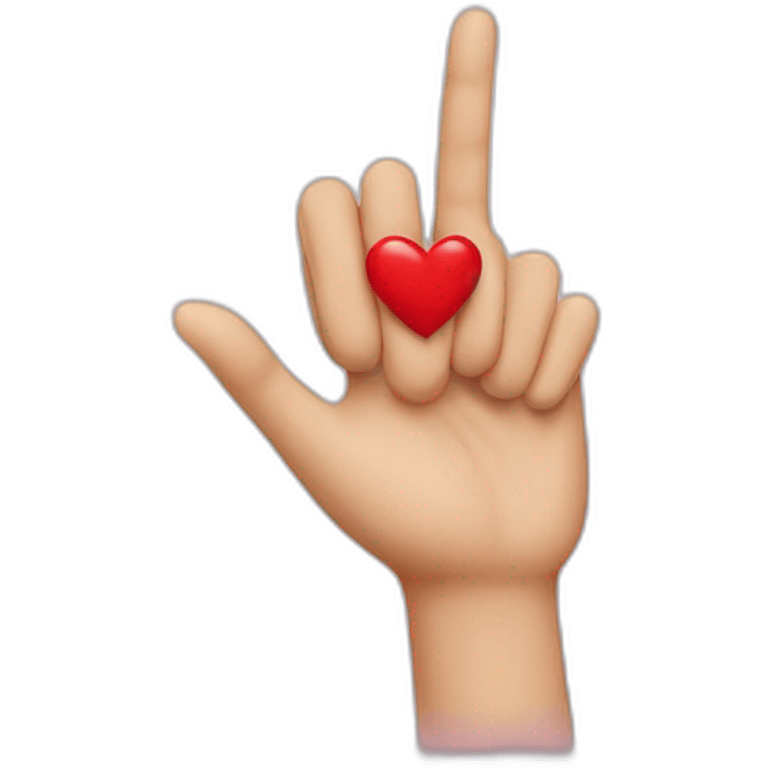 Coeur avec les main emoji