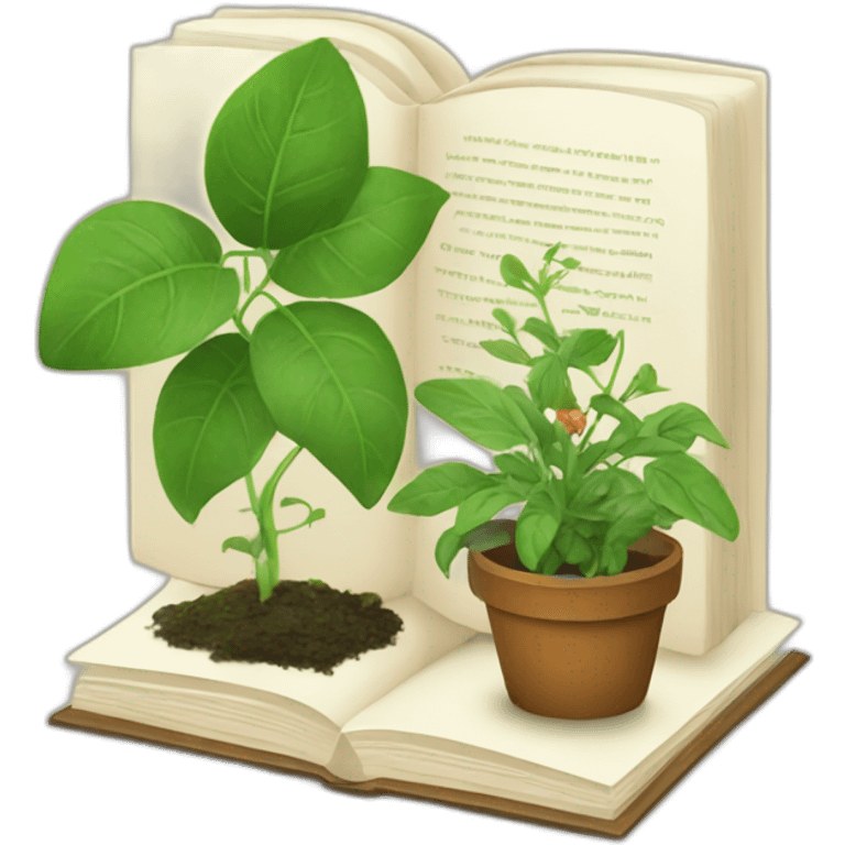 Book about plants emoji