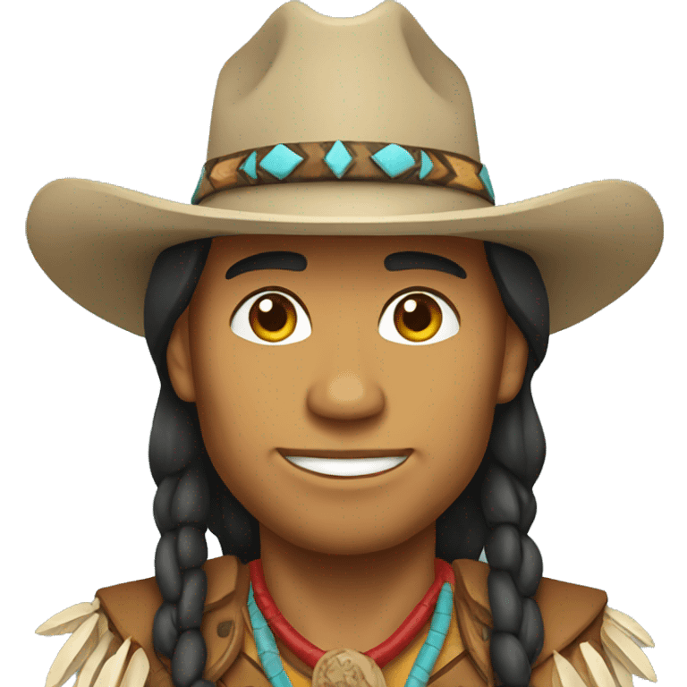 native american cowboy emoji