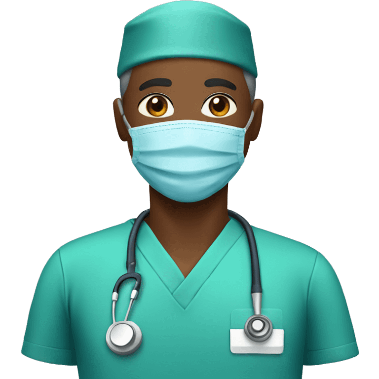 African American surgeon emoji