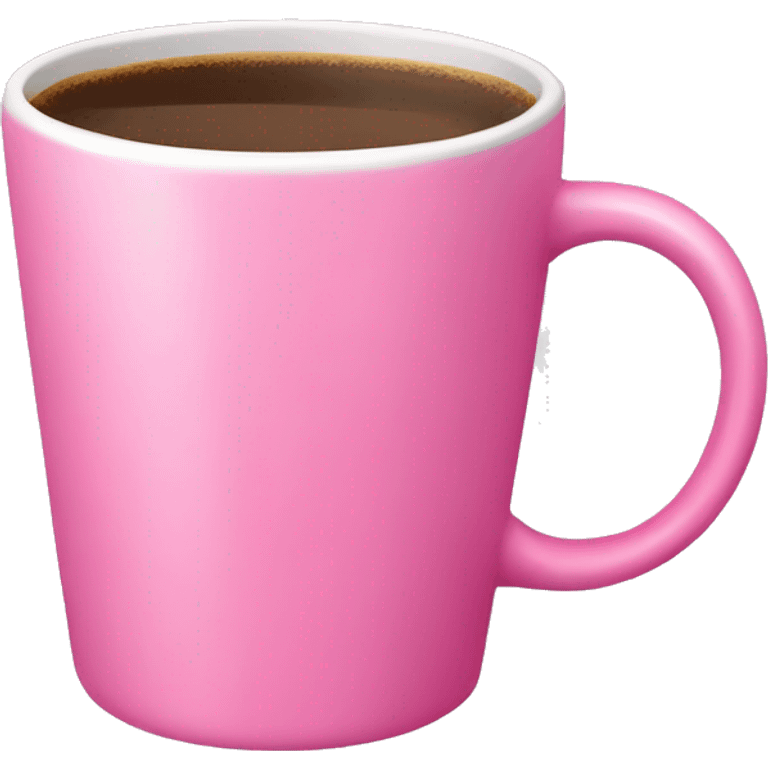 Pink coffee cup emoji