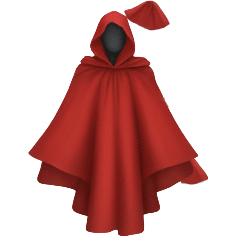 faceless mannequin red  cape emoji