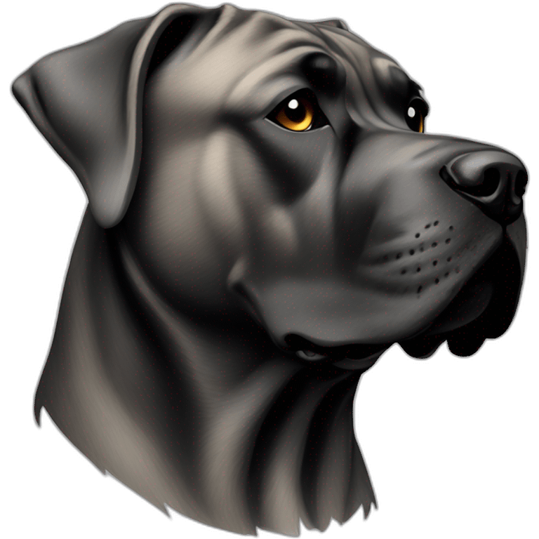 dog Cane Corso in profile emoji