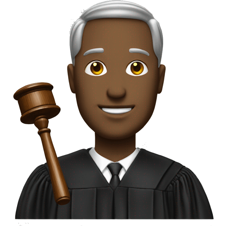 A JUDGE HOLDING A GAVEL emoji