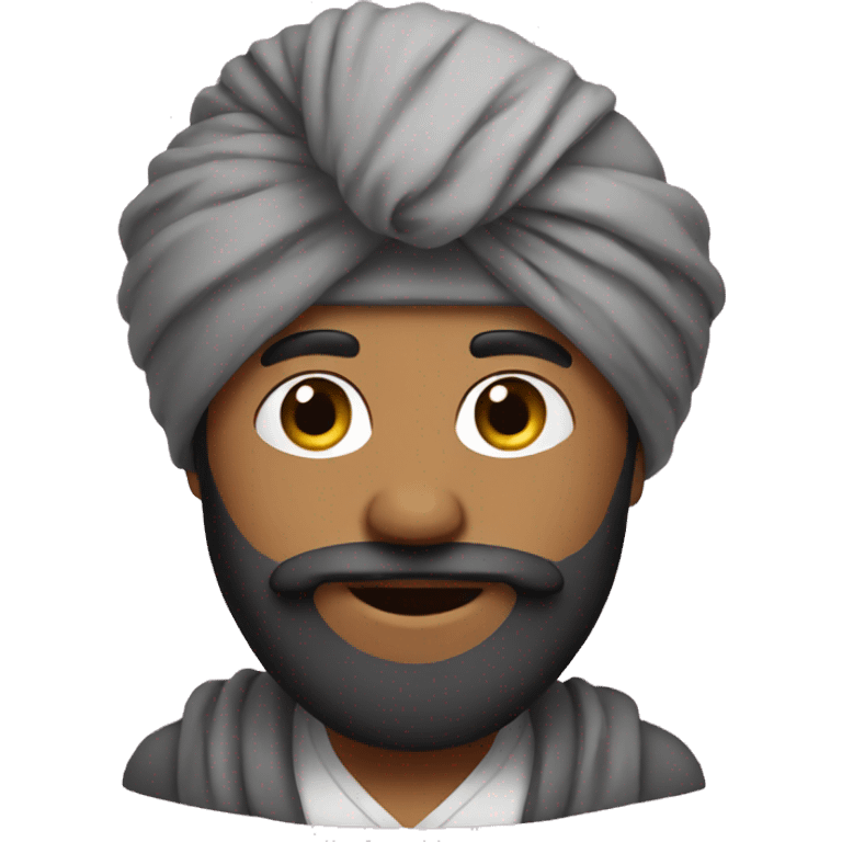 Turban guy with heart emoji