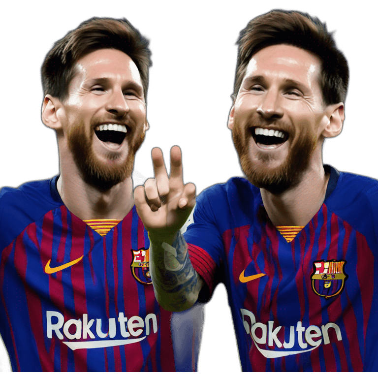 Messi laugh emoji