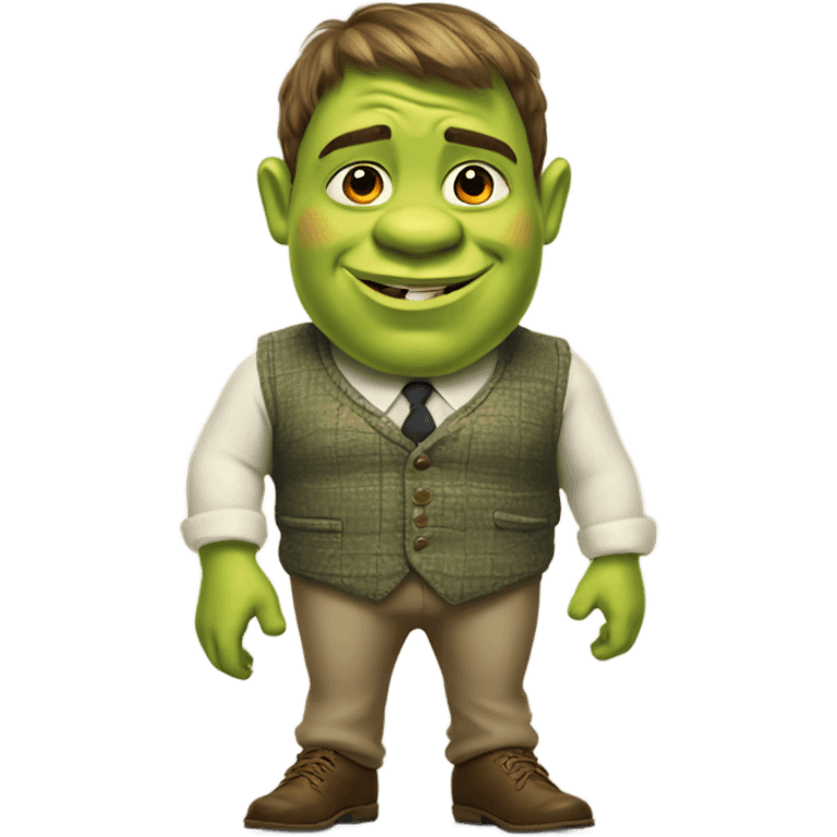 Preppy shrek emoji