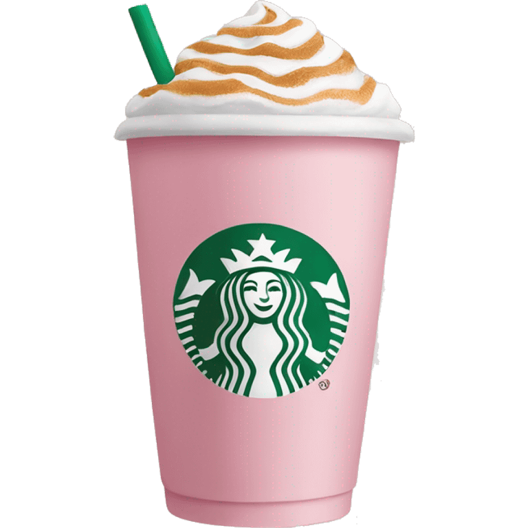 Soft pink Starbucks  emoji