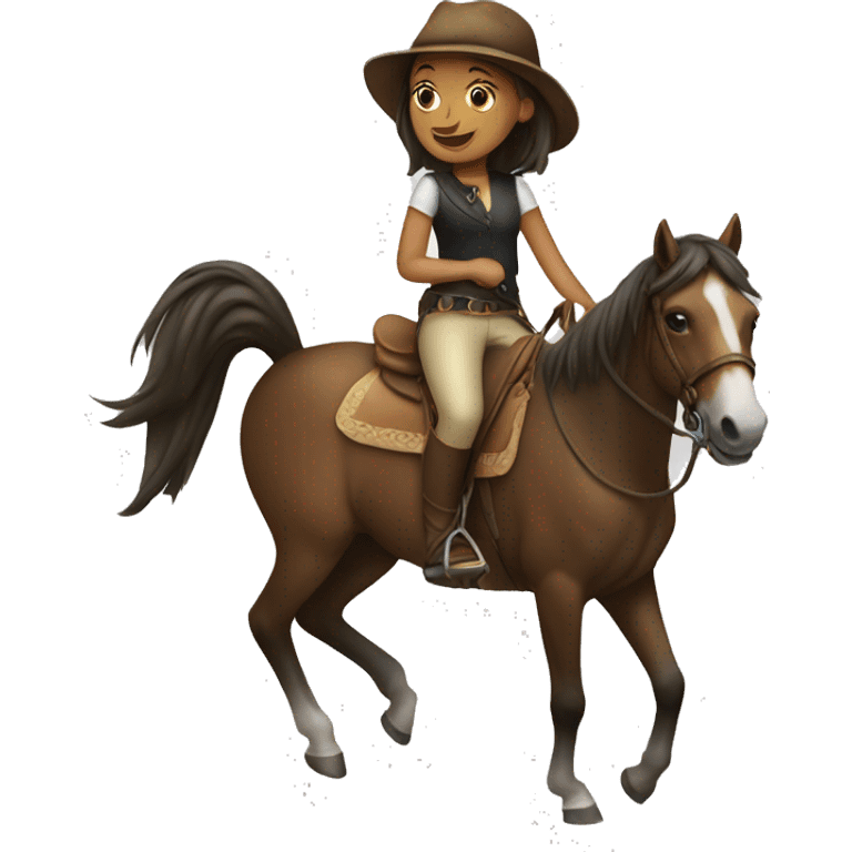 Girl on horse emoji