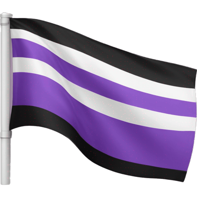 Asexual flag emoji