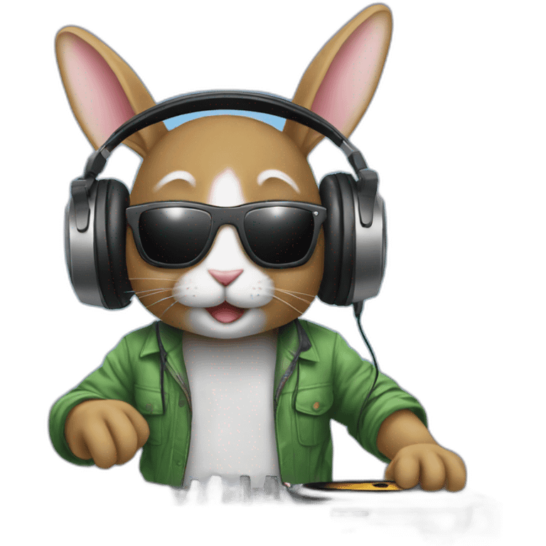 Dj rabbit emoji