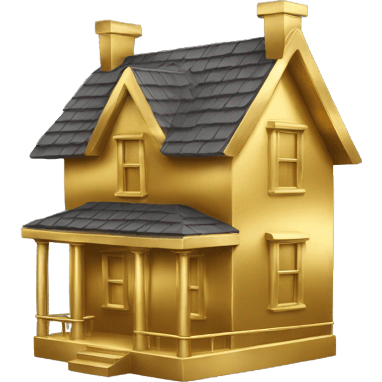 Solid gold house  emoji