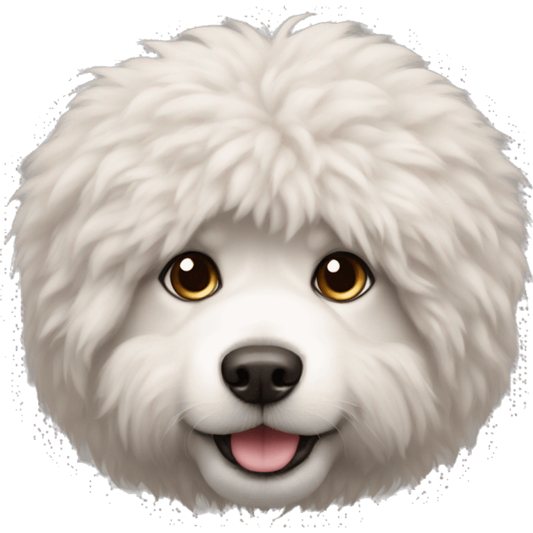 very fluffy dog emoji