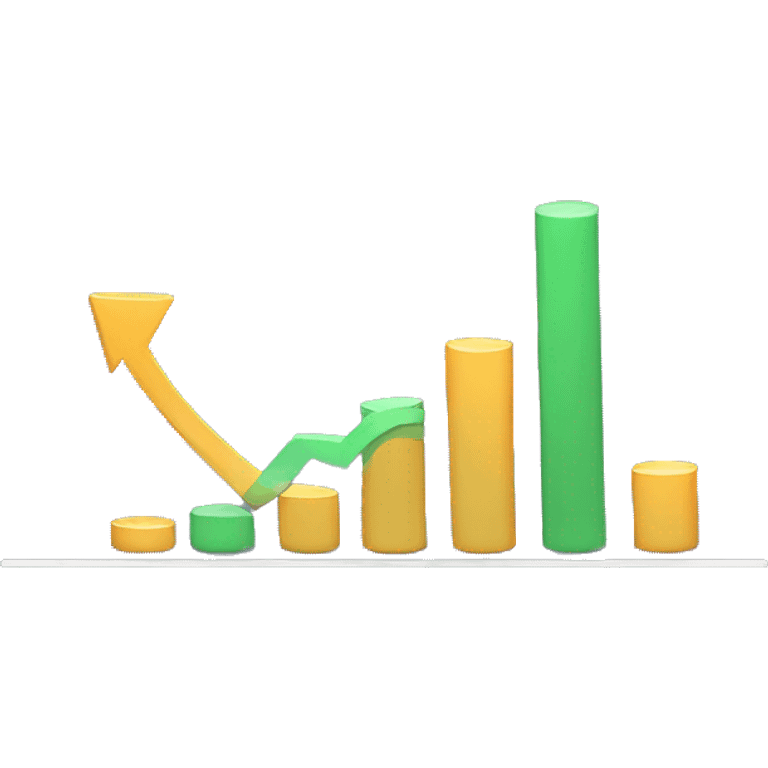 financial graph candlestick laughing emoji