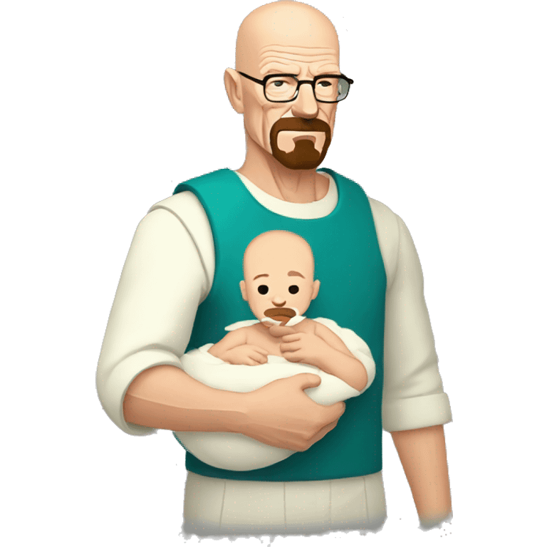 Walter white holding baby  emoji